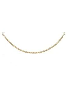 5/1pc Gold Chain Lanyard, Hollow Chain Hat Accessories, Unisex Detachable Metal Chain, Suitable For DIY Mesh Baseball Cap (Hat Not Included) - Multicolor - View 6