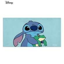 Disney Lilo & Stitch Beach Towel - Oversized Stitch With Frog Print Beach Towel ,For Pool & Beach - A - View 4