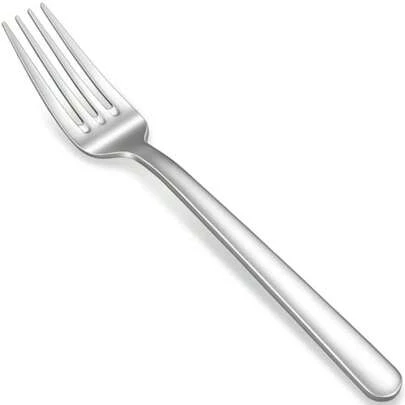 Premium Aline 4-Piece 8.3 Inch Forks Silverware Mirror Polished 18/10 Stainless Steel With Modern Handle And Dishwasher  For Formal Meals And Gifting 4, Dinner Forks