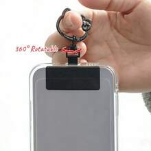 Miếng dán dây đeo điện thoại, kẹp kim loại xoay 360° dành cho mọi loại điện thoại. - Mèo con - Xem 4