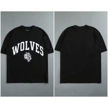 DARCSPORT American-Style  Retro T-Shirt For Couples, Men's Top, Pure Cotton Loose-Fit Round-Neck T-Shirt - T240912白色 - 查看 11