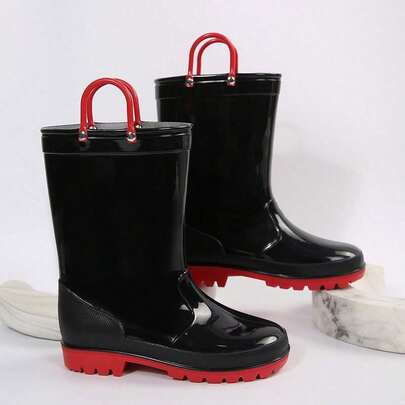 Botas de lluvia impermeables para niños, zapatos para exteriores, resistentes al deslizamiento, para caminar y viajar en charcos