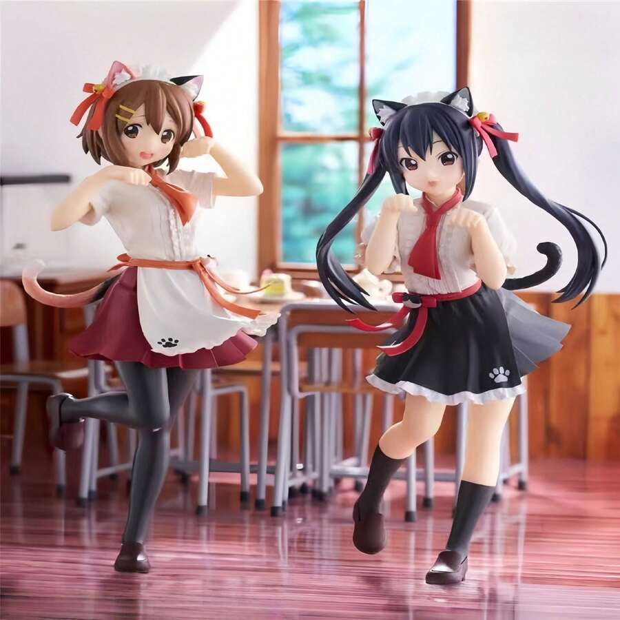 1pc Anime K-On! Beautiful Anime Girl Collectible - Durable And Exquisite Model Figurine, Ideal For Office Desk And Car Decor, Perfect Gift For Anime Fans, Suitable For Christmas Decoration, Anime Model Toy, Holiday Gift - Multicolor - View 1