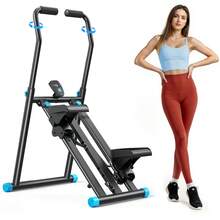 MERACH 2448 Foldable Vertical Climber – 9-Level Resistance Stair Stepper With Extended Anti-Slip Pedals, 3-Height Adjustable Handlebars & 330LBS Capacity, Quiet & Space-Saving Home Gym Machine For Full-Body Cardio & Fat Burning - 2448B Pro Adjustable Stair Stepper - View 8