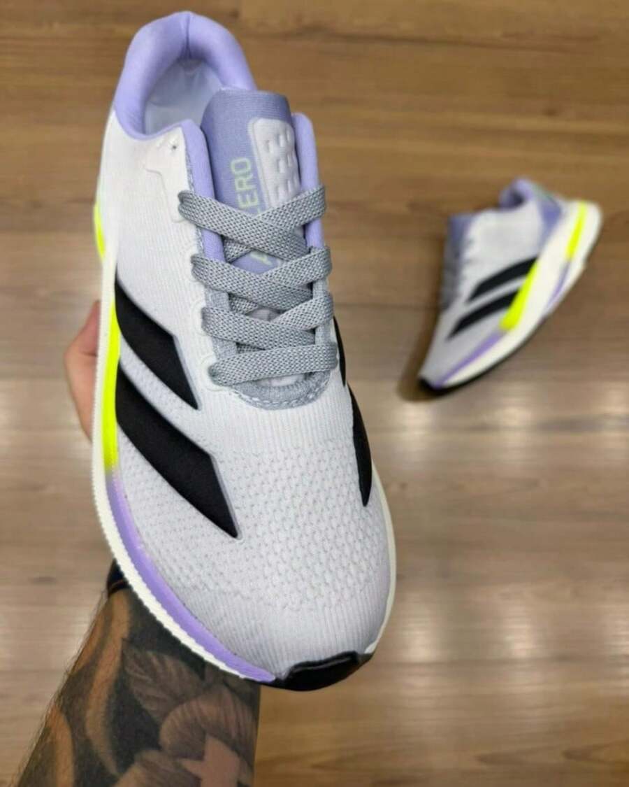 Men's Comfortable Sneakers For Casual Sports, Gym And Fitness - Xám / Đen / Tím - Xem 1