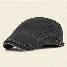 1 chiếc mũ beret cổ điển đã qua xử lý, mũ phong cách retro văn chương unisex, mũ chống nắng kiểu Anh tối giản đa năng. - Nhiều màu - Xem 7