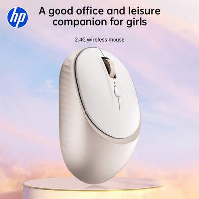 HP فأرة كمبيوتر لاسلكية صامتة، فأرة ألعاب - تصميم أيمن إرجونومي، واتصال موثوق 2.4 جيجاهرتز - تعمل مع أجهزة الكمبيوتر والأجهزة المحمولة
