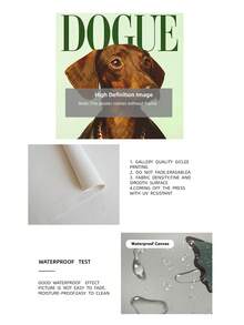 1pc Frameless Fashion "Dogue" Magazine Style Decorative Painting - Dachshund Poster, Suitable For Bedroom, Dorm, Home Office, Classroom Dreamy Animal Art Decor, Apartment Wall Decoration, Best Gift Choice - Dog - View 9