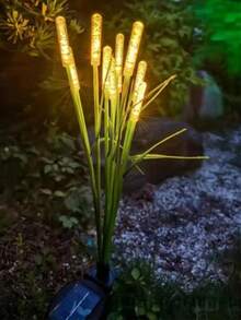 1/2pcs Solar Powered Reed Garden Lights, LED Garden Lights, Decoration, Pond Landscape Lighting - Multicolor - View 9