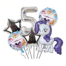 Hasbro 主题数字生日铝箔气球套装，生日派对装饰 - 查看 7