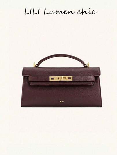 Fashionable Women's Handbag Made Of PU Material, Minimalist And Versatile, With Metal Buckle. Wallet, Suitable For Young Women, Career Women, Girls, Teenagers, Can Be Used For Commuting, Daily Outings, Shopping, Dates, Weddings And Vacations.