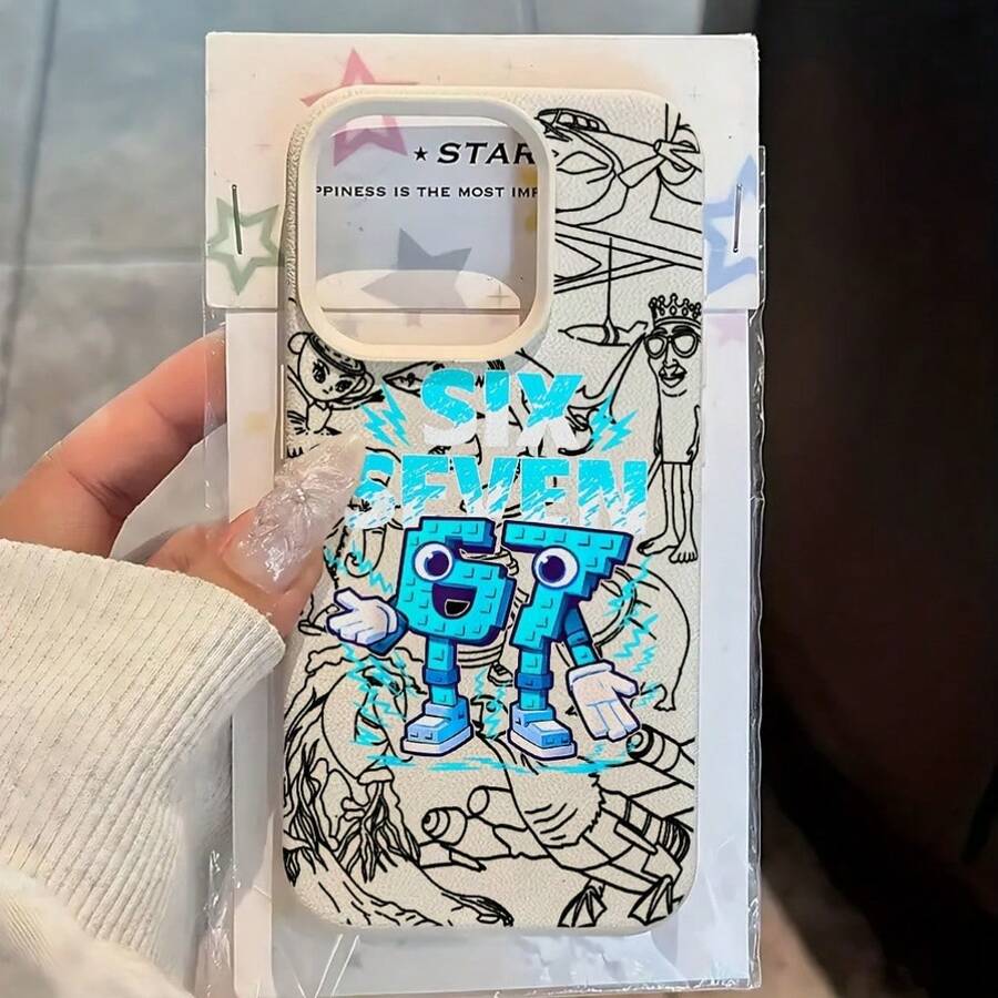 卡通风格的“67”图案,包含眼睛、四肢、手套和鞋子,搭配“Six Seven”文字标题,适用于 17、16、15、14、13、12、11、Plus、Pro Max手机壳,握感舒适,简约设计,经久耐用,男女皆宜,外观时尚。(适合周年纪念日、情人节、新月、开斋节,也是送给自己的最佳礼物) - 彩色 - 查看 1