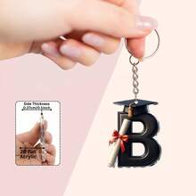 2D Acrylic Graduation Letter Pendant, Graduation Gift And Decoration, Gift For Educators And Colleagues, Bag Charm, Car Key Chain, Graduation Celebration, Gift And Souvenir - Graduation Cap Letter Keychain - View 13