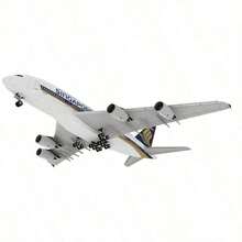 Avión de pasajeros Airbus A380, modelo de papel, Australia, UAE, Singapur - BLANCO - Ver 10