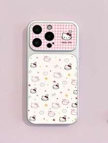 SANRIO 粉色格子星星苹果小猫手机壳 - 防震纹理小众可爱卡通设计，完美适配 17/17 Air/17 Pro/17 Pro Max、16/16 Plus/16 Pro/16 Pro Max、15/15 Plus/15 Pro/15 Pro Max、14/14 Plus/14 Pro/14 Pro Max、13/13 Pro/13 Pro Max、12/12 Pro/12 Pro Max、11/11 Pro Max，防尘，高性价比，热门款 - 彩色 - 查看 1