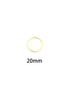 20 chiếc khuyên tai bằng thép không gỉ, móc khuyên tai tròn lớn, mặt dây chuyền khuyên tai, phụ kiện làm trang sức DIY - Vàng - Xem 7