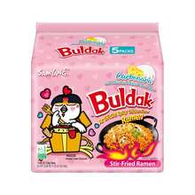 Samyang Buldak Spicy Ramen, Hot Chicken Ramen, Korean Stir-Fried Instant Noodle, Carbonara, 1 Bag With 5 Pack - Carbonara - View 3