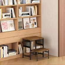 Banco Plegable para Niño Baño de 2 Peldaños, Escalera Plegable para Casa Antideslizante, Banquito para Baño Cocina, Taburete para Adultos y Niños, Bancos Escalón Infantiles, Metal y Madera - como en la foto - Ver 5