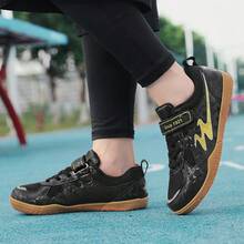 Giày tennis cổ thấp unisex nhẹ, thoáng khí, thời trang cổ điển, chống trượt, bền bỉ, thiết thực cho học sinh, thanh thiếu niên tập luyện ngoài trời. - màu đen - Xem 4