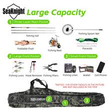 SeaKnight 135cm/53.15in 與 150cm/59.0in 便攜式釣具收納袋：大容量牛津布釣竿袋，適合旅行釣魚 - 彩色 - 查看 12