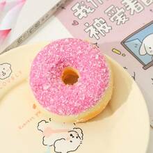 1 chiếc đồ chơi bóp mềm hình bánh donut bằng chất liệu PU, đường kính 7cm, có độ đàn hồi chậm, giúp giảm căng thẳng và giảm mệt mỏi. - Nhiều màu - Xem 6