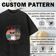 TopsAnime Print Tshirt Streetwear Harajuku Washed T Shirt Summer Short Sleeve Vintage T-Shirt Cotton Tops TeesLoose And Comfortablesummer Tops - Đen 22 - Xem 3