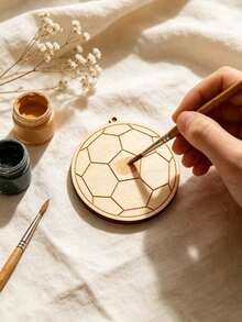 6-24pcs Jersey Shaped Wooden Hanging Decor, DIY Wooden Decorations, Includes 6 Wooden Pieces And 6 Ropes, Spring Home Hanging Craft DIY, Football Match Hanging Decor And Suspension Decoration - Football Theme - View 10