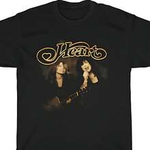 Heart Band Live Concert Tour Vintage T_shirt - Black - View 1