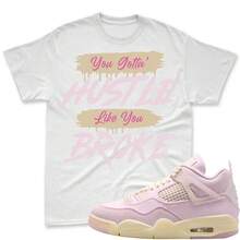 THE JOB IS BROKEN! Matching T-Shirt For The  4 Pearl Pink And Iced Carmine, Matching T-Shirt For The  4 Pearl Pink, Matching T-Shirt For The  4 Iced Carmine - 款式 - 查看 1