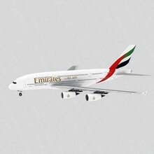 Avión de pasajeros Airbus A380, modelo de papel, Australia, UAE, Singapur - BLANCO - Ver 1