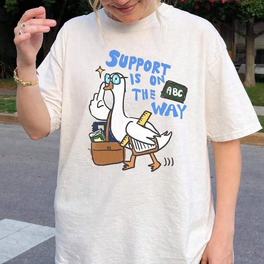 Special Education Teacher Shirt, Silly Goose SPED Tee, T-Shirt, Funny Teacher Gift, Special Ed Team Shirt, Unisex Teacher Tee - 白色 - 查看 1