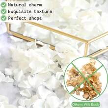 12/30/60/100g Pack Rose Petals, White Rose Petals, Suitable For Foot Bath, Body Wash, Spa, Wedding, Home Fragrance, DIY Craft Supplies - White Hydrangea Petals - View 8