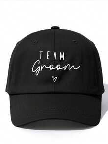 Boné de beisebol clássico unissex (1 unidade) - Estampa minimalista com as letras "Groom Crew" - Disponível em cores básicas como preto e azul marinho - Boné respirável, confortável e ajustável, ideal para despedidas de solteiro, presentes para padrinhos, verão, praia, férias e viagens. - Multicolorido - Ver 9