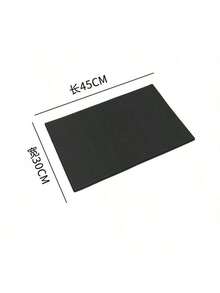 Alfombrilla de goma para cortar el cabello y alfombrilla de bar, alfombrilla de herramientas para cortar el cabello, alfombrilla antideslizante de PVC para recortadora eléctrica, alfombrilla flexible antiderrame, adecuada para peluquerías y accesorios de bar - Negro - Ver 3
