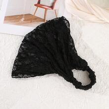 1pc French Lace Elastic Headband, Suitable For Daily Wear - Multicolor - View 9