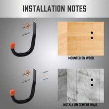 6x Heavy Duty Garage Storage Utility Hooks Organizer Wall Mount Ladder-Hangers - UK-h371501 - View 6