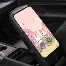 1 miếng lót hộp tay vịn xe hơi in họa tiết hoạt hình, thảm lót tay vịn trung tâm. - in ấn - Xem 2