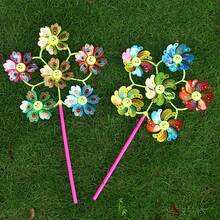1pc Colorful Plastic Pinwheel, Battery-Free, Suitable For Repelling Birds, Applicable For Weddings, Graduations, Parties, Holiday Gifts, Gardening And Yard Decor - Style - View 8