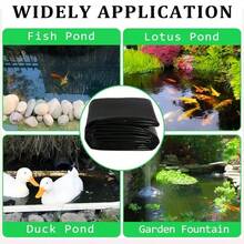 1pc HDPE Waterproof Pond Liner, Sloped Protection Plastic Membrane For Garden Ponds And Outdoor Use, Anti-Seepage, Glossy Surface - Multicolor - View 11