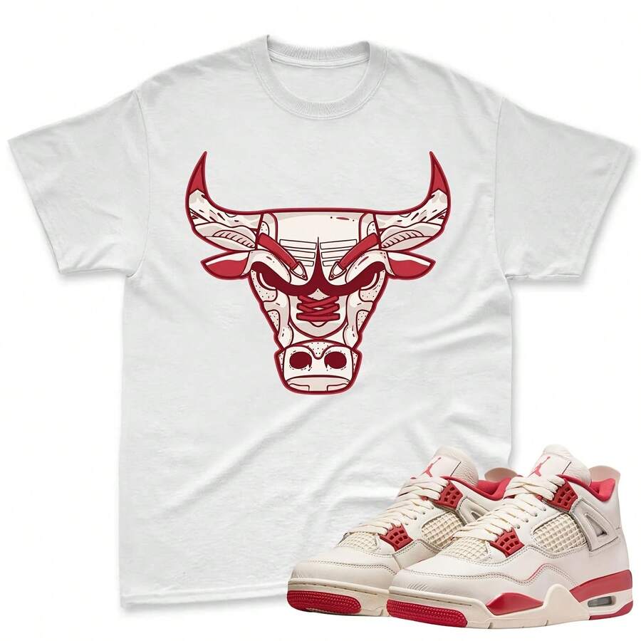 Bull! T-Shirt To Match The 4 Valentine's Day Shoes, T-Shirt To Match The 4 Valentine's Day Shoes, Match T-Shirt, T-Shirt To Match The 4 Shoes - 款式 - 查看 1