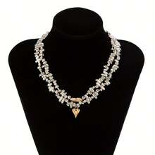 2-Piece Retro Punk Acrylic Geometric Pendant Necklace Set For Women - Nhiều màu - Xem 10