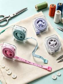 6ft/2m Retractable Soft Tape Measure With Lock Function, Clearly Marked In Cm/Inch - Flexible Body Measuring Tape, Ergonomic Handle, Portable Sewing Ruler, Suitable For Tailoring, Waist, Bust And Height Measurement At Home - For Fabric And DIY Projects (Multiple Colors Available) - A - View 12