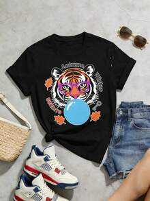 Women T-Shirts - Black - View 4