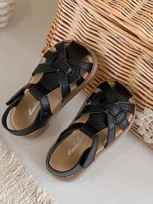 Infant Casual Sandals, Minimalist Closed Toe Design, Fashionable & Comfortable, Suitable For Spring & Summer - Black - View 6