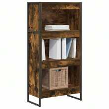 vidaXL Bibliothèque Chêne Fumé 60 x 30 x 121 cm Bois d'ingénierie - Tabac - Voir 3