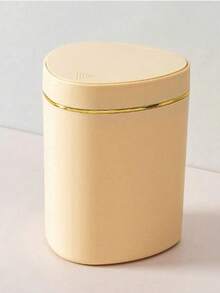 1pc Small Trash Can With Lid, Plastic Desktop Garbage Bin, Flip-Top Design Prevents Odor Leakage, For Storing Fruit Peels And Shredded Paper On Desk, Keeps Desktop Tidy, Suitable For Bathroom, Home Decor, Coffee Table, Office, Living Room - Multicolor - View 11