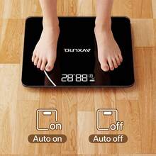 AVXLRQ Weight Scale Electronic Scale, 396 Pound Digital Bathroom Scale, High-Precision Weight Scale With LCD High-Definition Display And Temperature Display (Switchable Between KG And Scale), Ultra Wide Platform, High-Precision Electronic Weighing - Pink - View 5