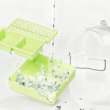 1pc Parrot Bathing Bowl, External Anti-Spill Bowl, Suitable For Cockatiel, Macaw, Parrots, Large Size Bird Bathroom Accessory - Bath - View 6
