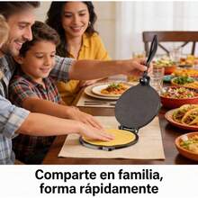 Prensa de Tortillas, Máquina para Hacer Tortillas de Aleación de Aluminio, Herramienta de Prensado Manual para Hacer Hamburguesas de Pastel de Pizza, Máquina para Hacer Roti, - 16 cm negro - Ver 3