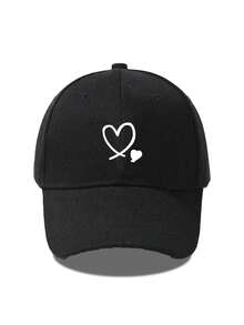 1 chiếc mũ lưỡi trai thường ngày unisex, mũ bóng chày vành rộng đa năng mùa xuân in chữ, mũ thời trang đường phố phù hợp cho du lịch, tham quan, nghỉ mát biển. - Nhiều màu - Xem 3